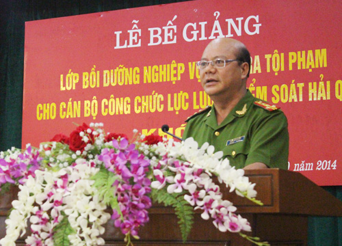 Lễ bế giảng lớp bồi dưỡng nghiệp vụ điều tra Link đăng nhập Ev88 cho lực lượng kiểm soát hải quan khóa 3